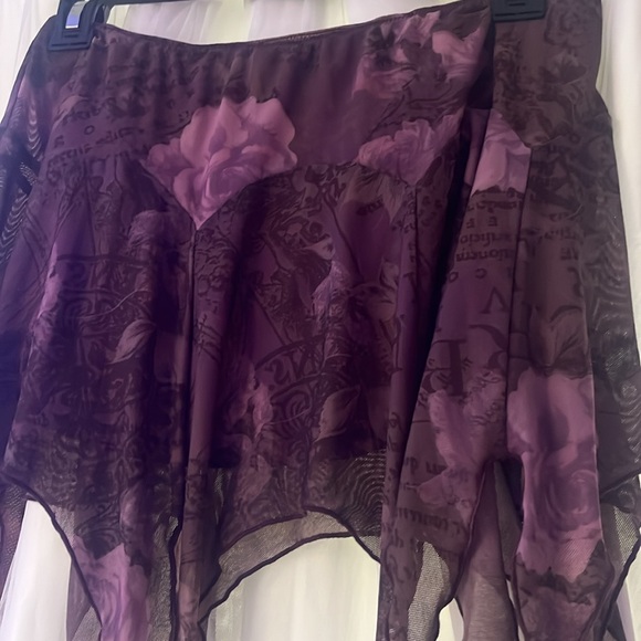 Kimchi Blue Plum Sheer Skirt - Picture 3 of 7